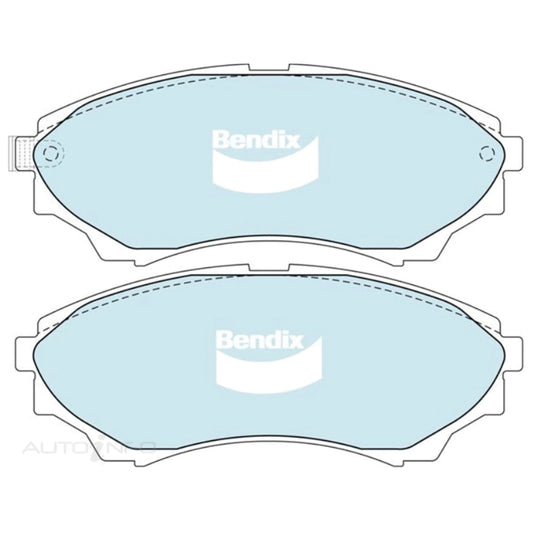 Set of 4 Front Disc Brake Pads for Mazda B2500 B2600 (2002–2006)