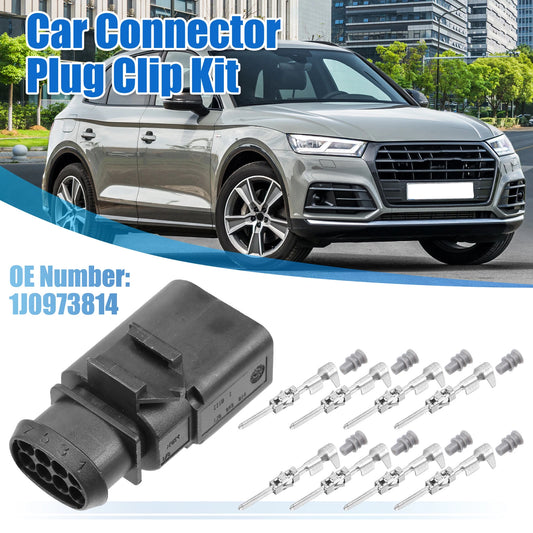 Set of 1 No.1J0973814 8 Pin Sealed Male JPT Connector Plug Kit for VW Audi