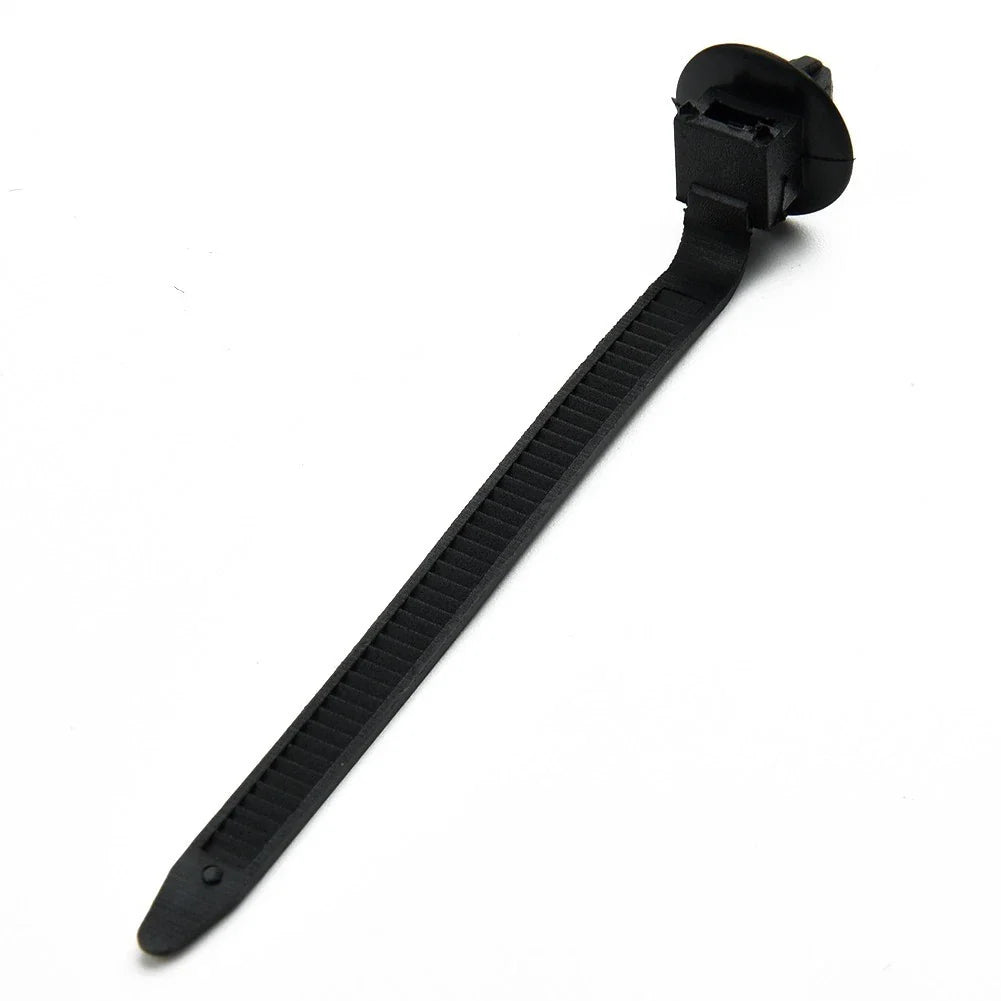 50x Nylon Push Mount Clip Wire Tie Zip Straps Pipe Cable Fastener Black