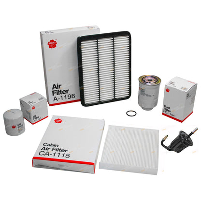 Air Oil Fuel & Cabin Filter Kit for Toyota Prado (2009–2023)