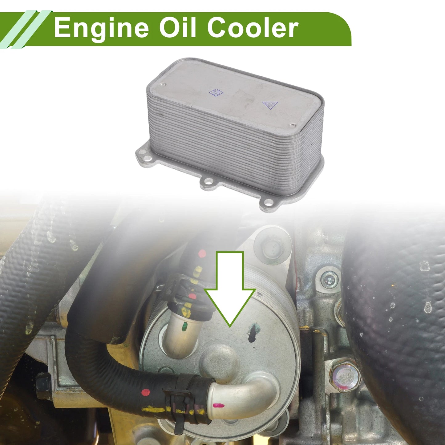 Engine Oil Cooler for Mercedes-Benz GLC300 (2016–2023) No. 1331880001