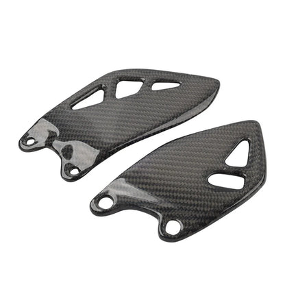 Carbon Fiber Footrest Plate Heel Guard for Kawasaki ZX-10R 2015-2024