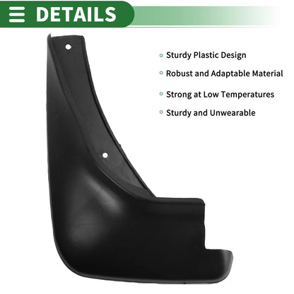 Mud Flaps Splash Guards for Hyundai Accent (2007-2010) with Mount Accessories