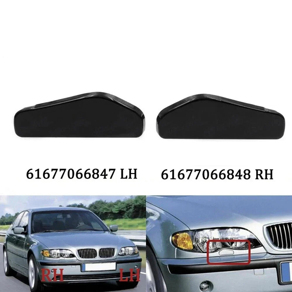 Headlight Washer Spray Nozzle Cover for BMW E46 Sedan/Wagon 316 318 320 323 325