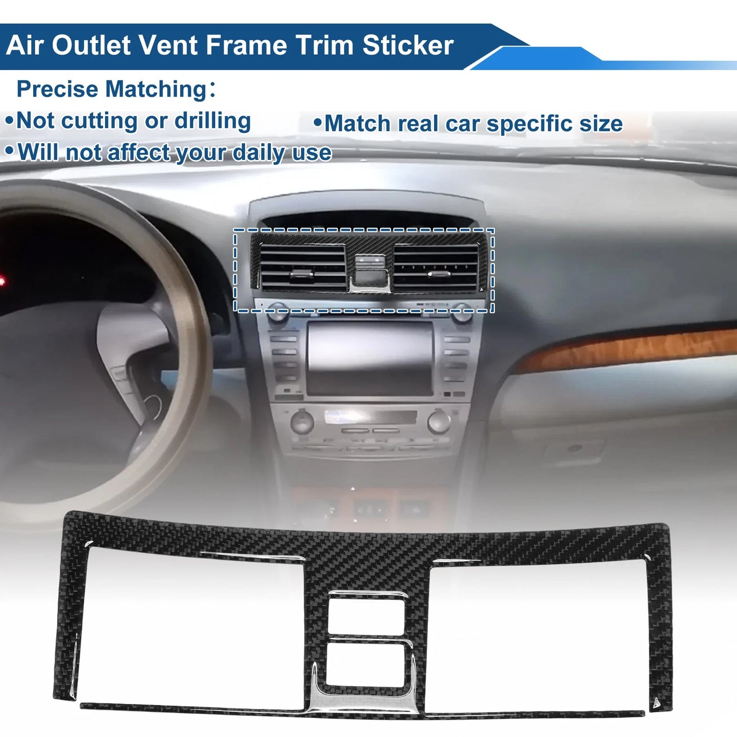 Air Condition Outlet Vent Trim Cover for Toyota Camry (2007–2011)