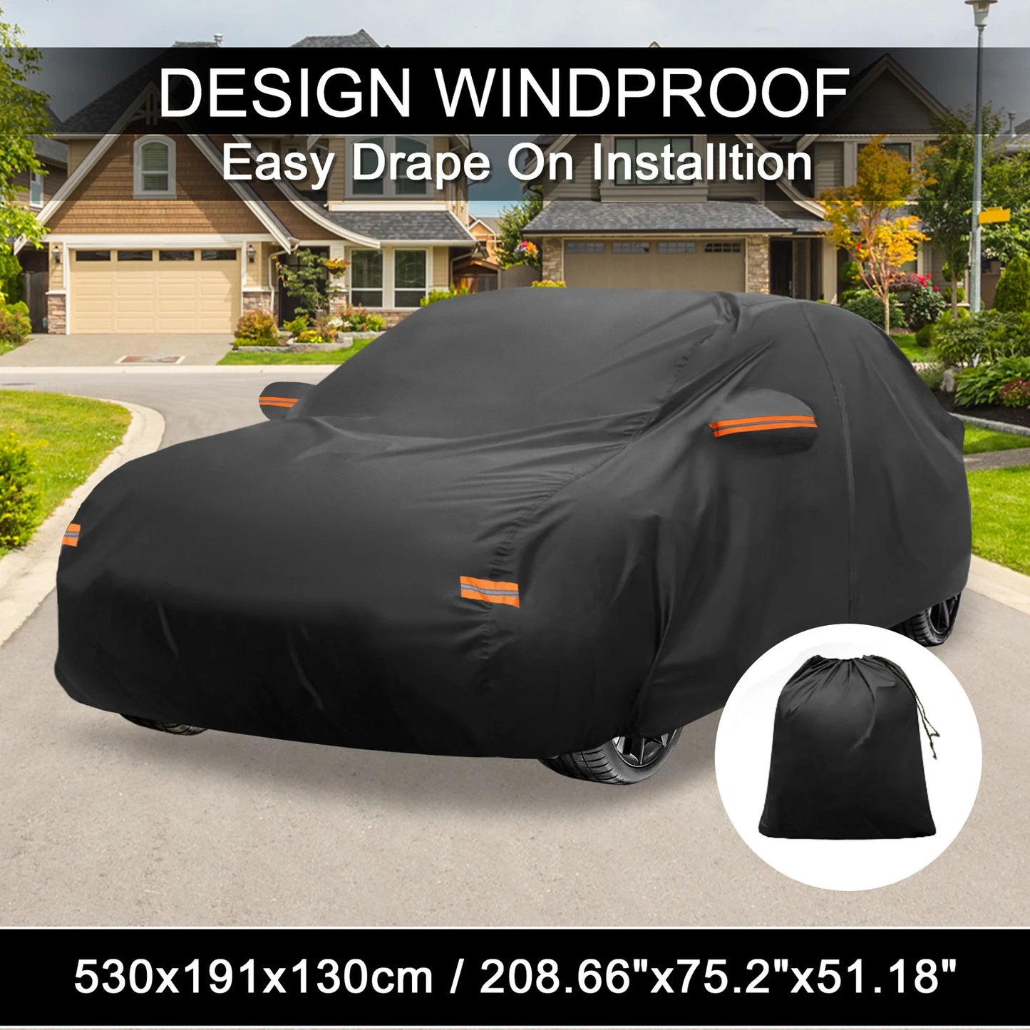 Waterproof Aluminum Film Car Cover for Lexus LS Sedan (2018–2023)
