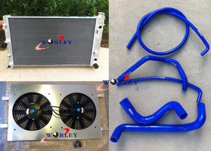 Aluminum Radiator with Fan Shroud & Hose for Holden Commodore VZ (2004–2006)