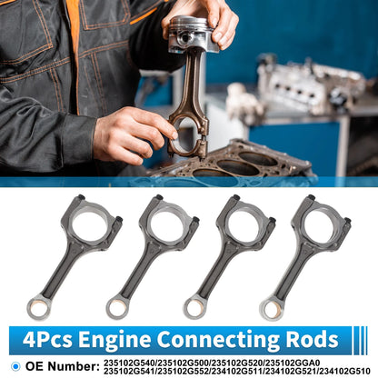 Set of 4 Engine Connecting Rods for Kia Sorento (2014–2020) No. 235102G540