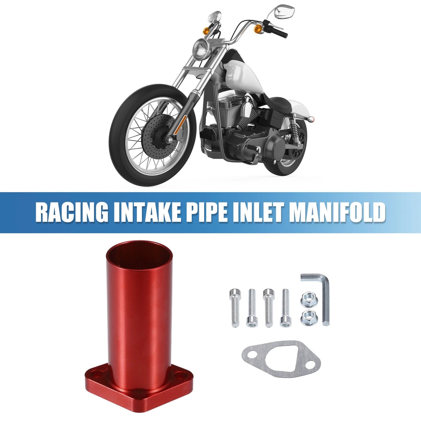 Racing Intake Pipe Kit for Mini Bike Go Kart (Universal) - Red