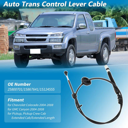 Auto Trans Gear Shifter Cable for Chevrolet Colorado, GMC Canyon (2004–2012)