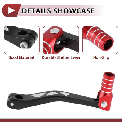 Folding Gear Shifter Levers for Yamaha TTR 50cc (2006–2023) Black Red