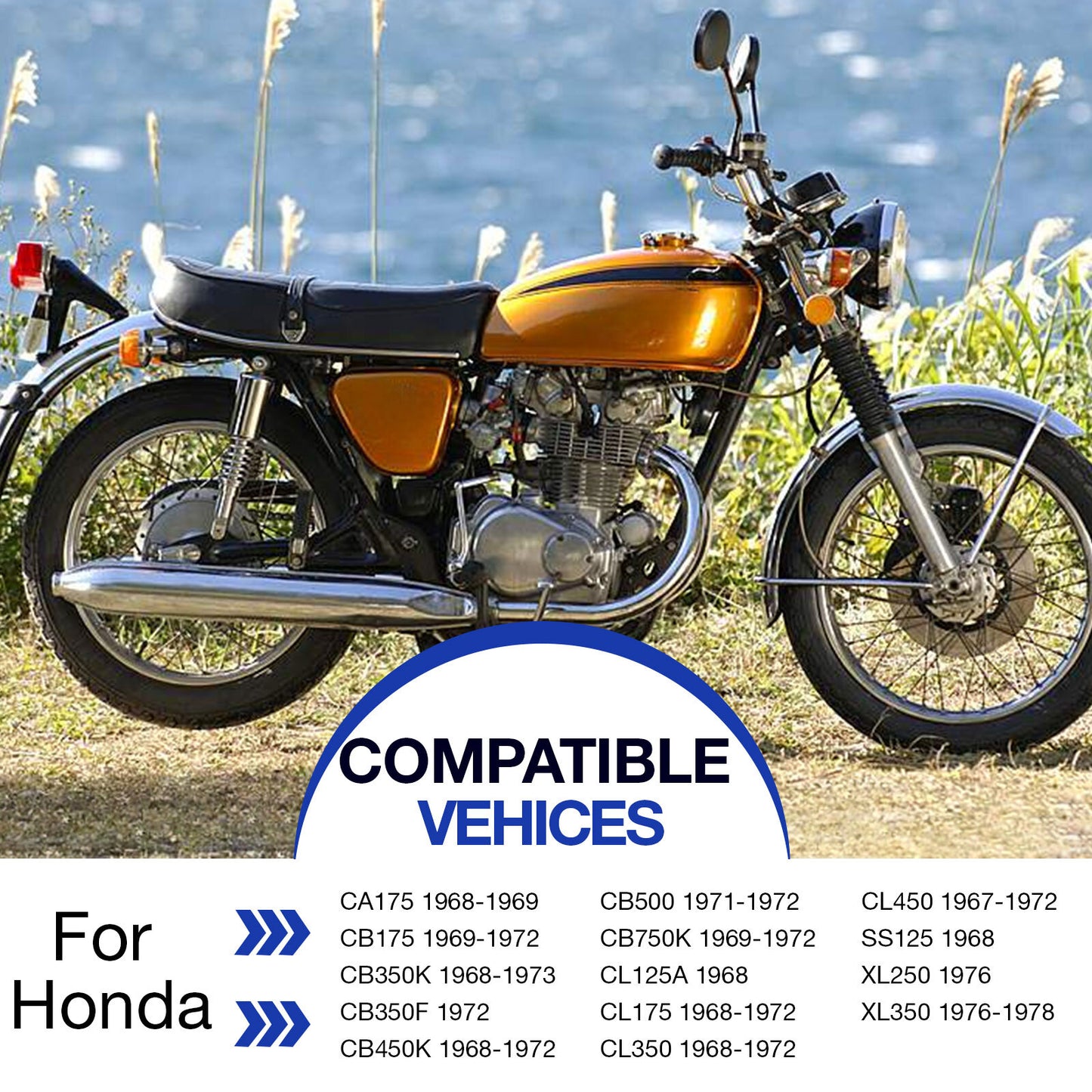 Front Turn Signal Stalk for Honda CB500 CL125A CL175 CL350 CL450 (1970–1978)