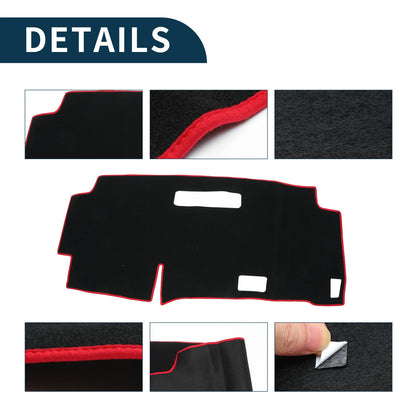 Dashboard Cover Mat for Nissan Serena C28 (2015–2024) Black Red Set of 1