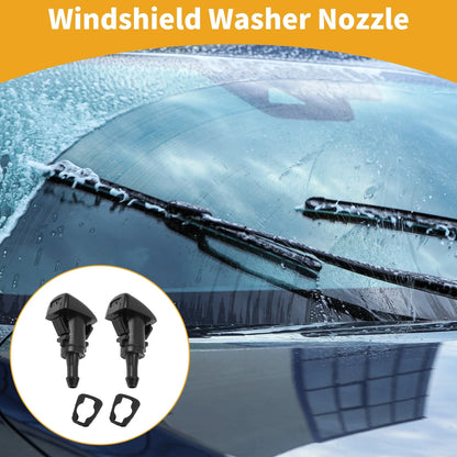 Windshield Washer Nozzle Gasket 2 x for Dodge Durango (2013-2022) Black