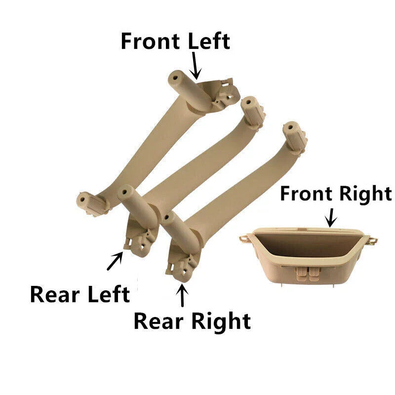 RHD Beige Interior Inner Door Handle Pull Trim for BMW X4 (2011–2017)