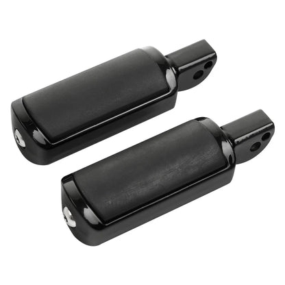 Black Passenger Footpegs for Harley Softail Deluxe Fat Bob (2018-2025)