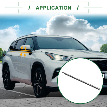 2pcs Front Left & Right Weatherstrip Window Seal No.757200E060 for Toyota