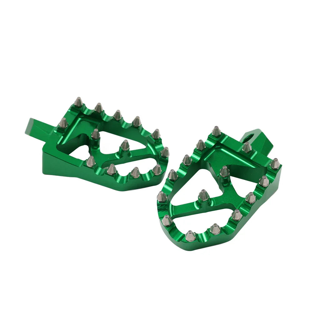 MX Style Foot Pegs for Kawasaki KDX200 KDX250 KDX220R KX125 KX250 (1995-2006)