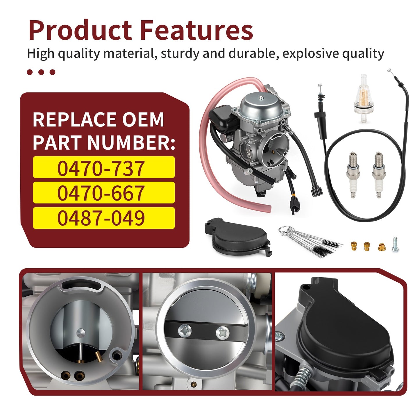 Carburetor for Arctic Cat 366 4x4 (2010–2011)
