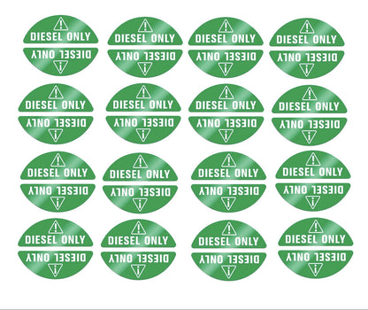 Diesel Only Sticker for Truck (0.82" x 2.17")