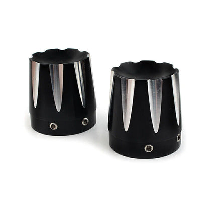 Front Axle Nut Covers for Harley Dyna, Fatboy, Electra, Street Glide, Road King (2006-2023)