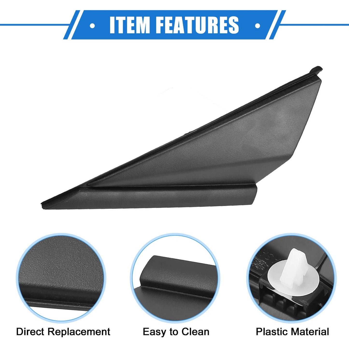 Left Mirror Corner Triangle Fender Cover for Hyundai Elantra (2014–2016) No. 861803X600