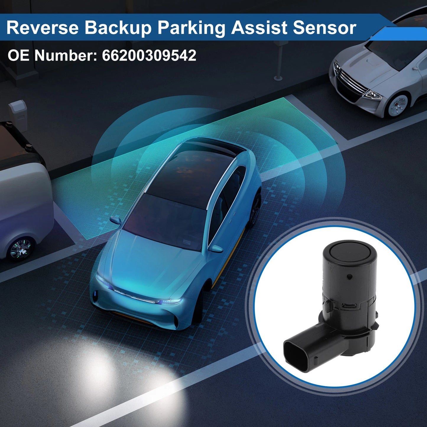 1 Pc Reverse Backup Parking Sensor No.66200309542 for BMW X5 E53 (2000–2008)