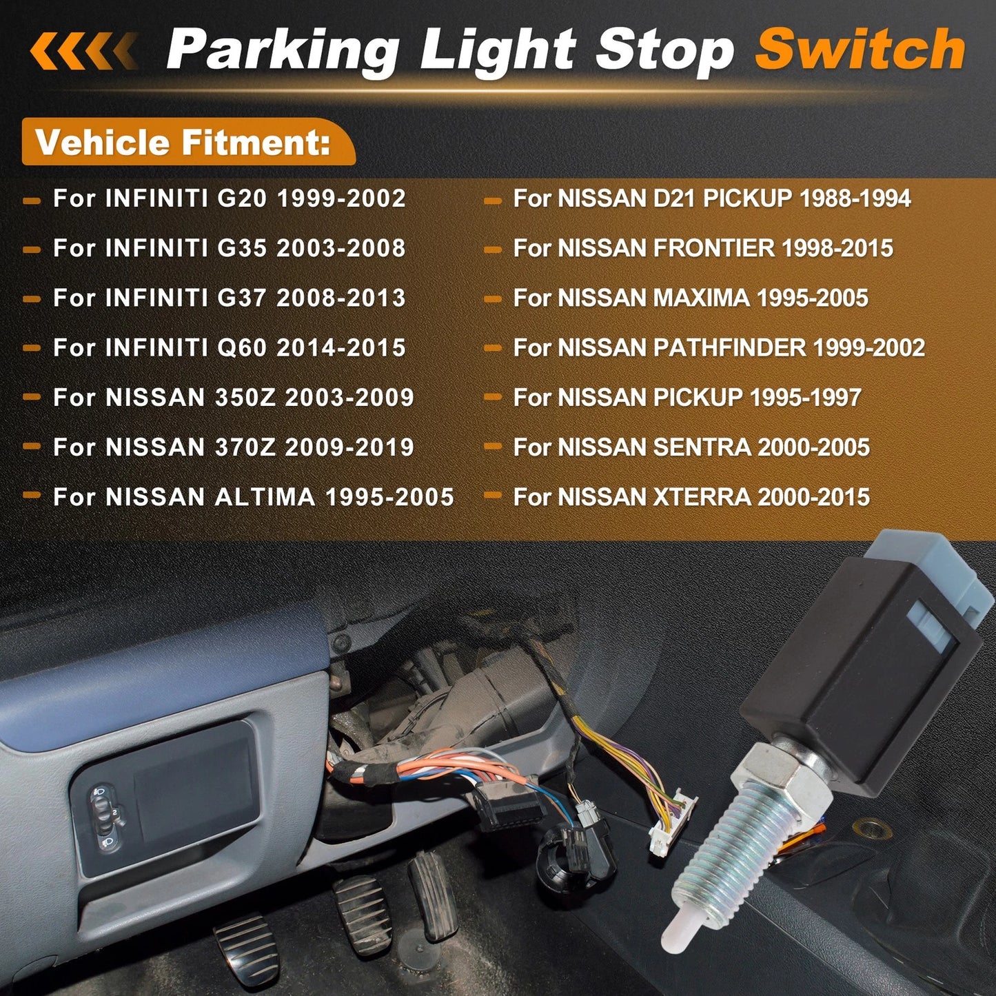 Brake Light Switch for Infiniti G20 (1999–2002) 25325D4000