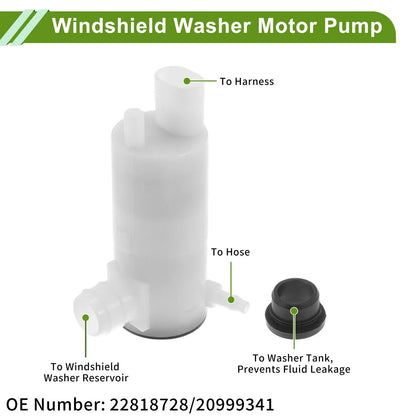 Windshield Washer Pump for Cadillac Escalade 2007-2010 with Grommet