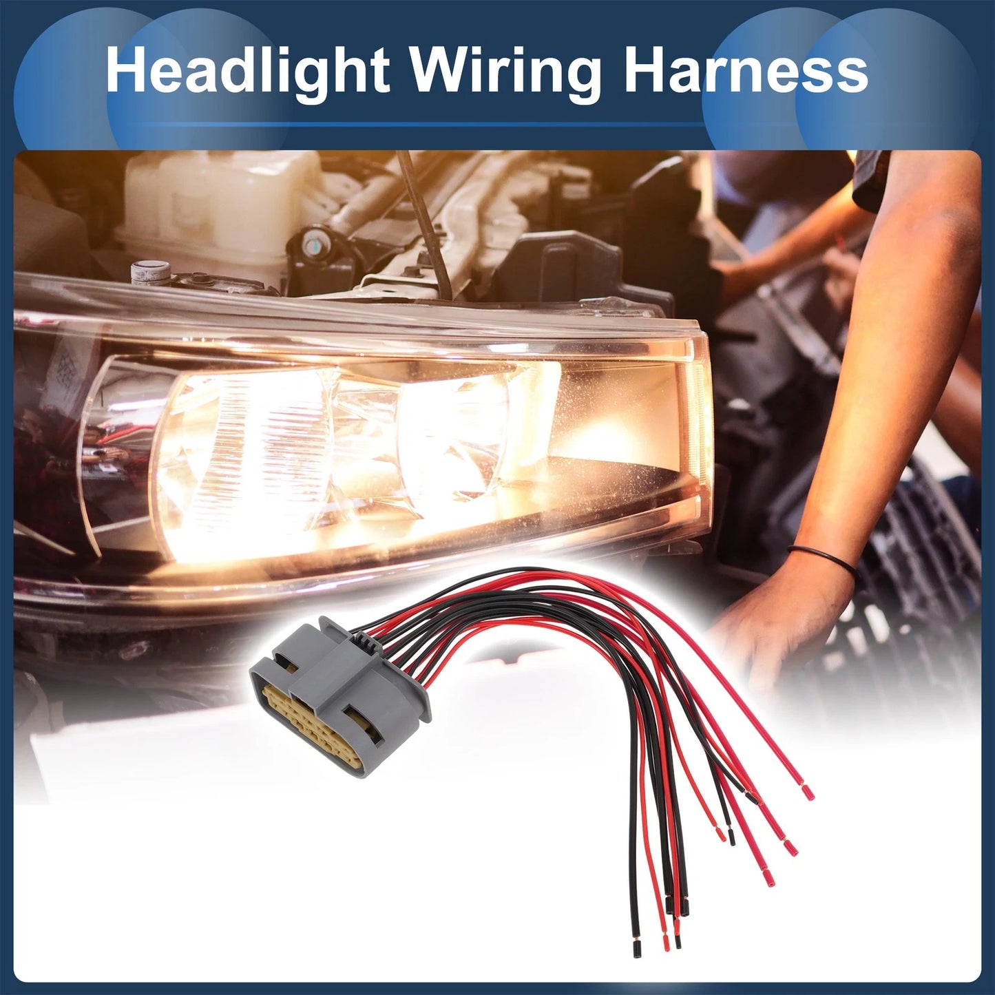 Headlight Cable Repair Kit A0275459826 for Mercedes-Benz E300 E350 E400 E500 (1995–2019)