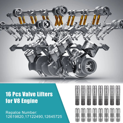 Set of 1 Fuel Hydraulic Roller Lifters for Chevy (No. 12619820/17122490)
