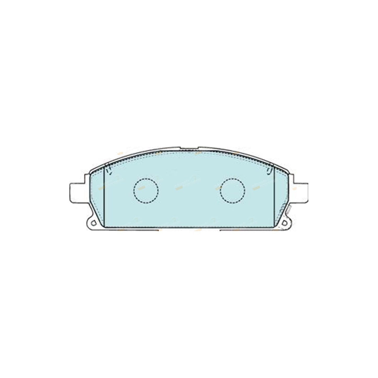 Set of 4 Front Disc Brake Pads for Nissan Pathfinder R50 (1995–2005)