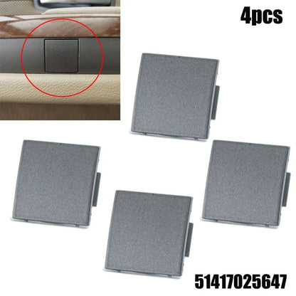 4 x Front Door Panel Covers in Grey for BMW 7 Series (E65 E66) (2001–2008)