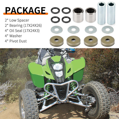 Front Lower A-Arm Bushing Seal Kit for Kawasaki KFX400 (2003–2006)