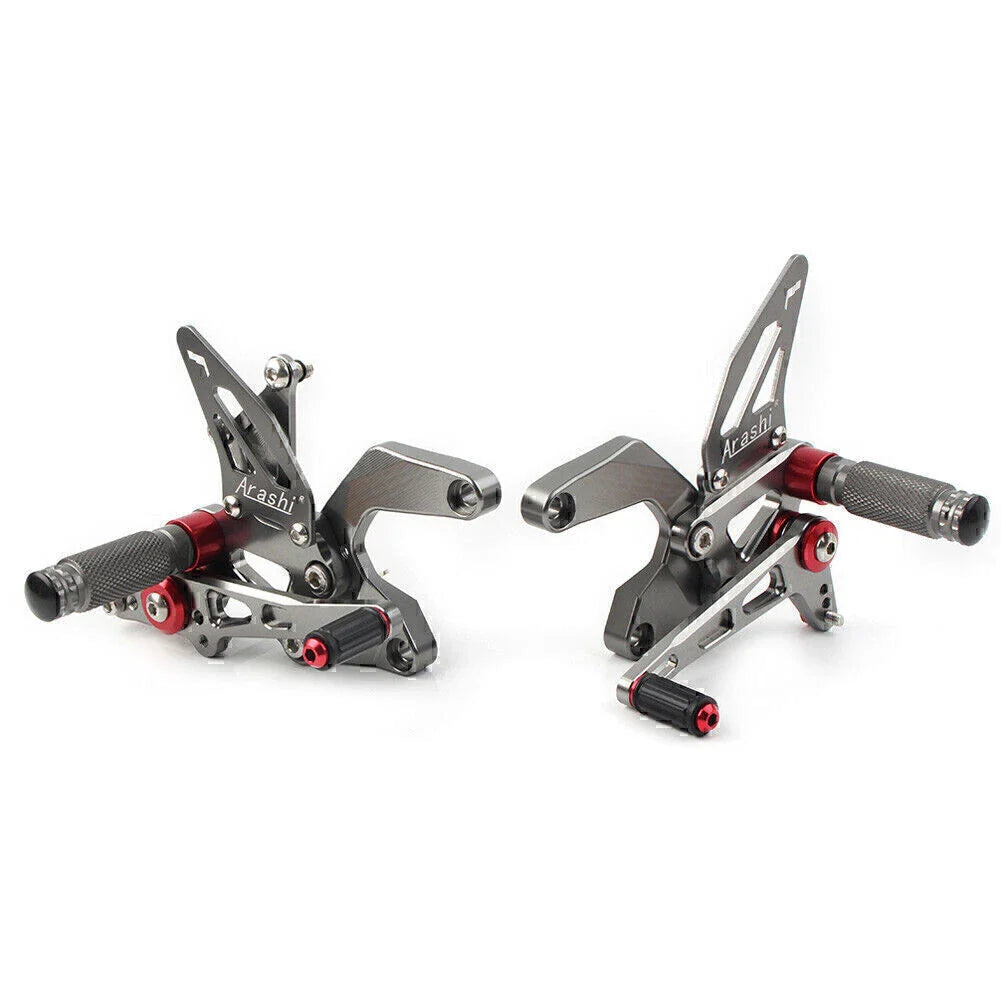 Aluminum Gray Rear Footpegs for Kawasaki Z900 (2021-2023)