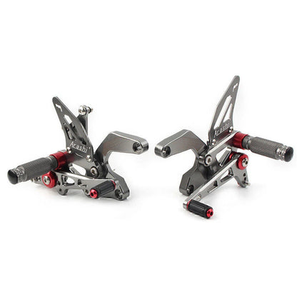 Aluminum Gray Rear Footpegs for Kawasaki Z900 (2021-2023)