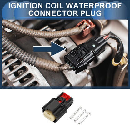 Set of 1 Ignition Coil Waterproof Connector Plug for Ford Mazda