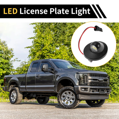 2pcs License Plate Light for Ford F-150 F-250 F-350 (1990–1999) Clear Lens