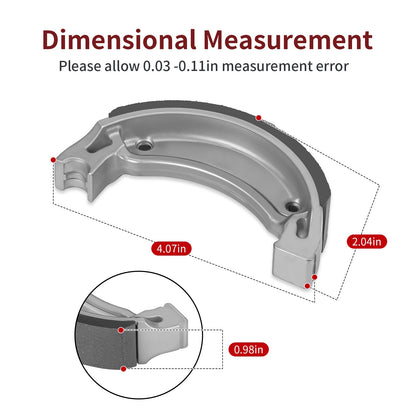 Front Brake Shoes for Yamaha Timberwolf 250 (1992–1994)