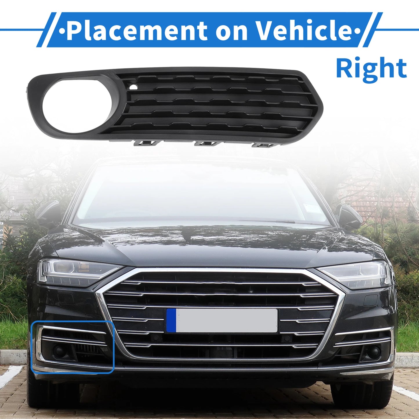 1 Pc Front Right Fog Light Grill for BMW F20 F21 (2010-2012)