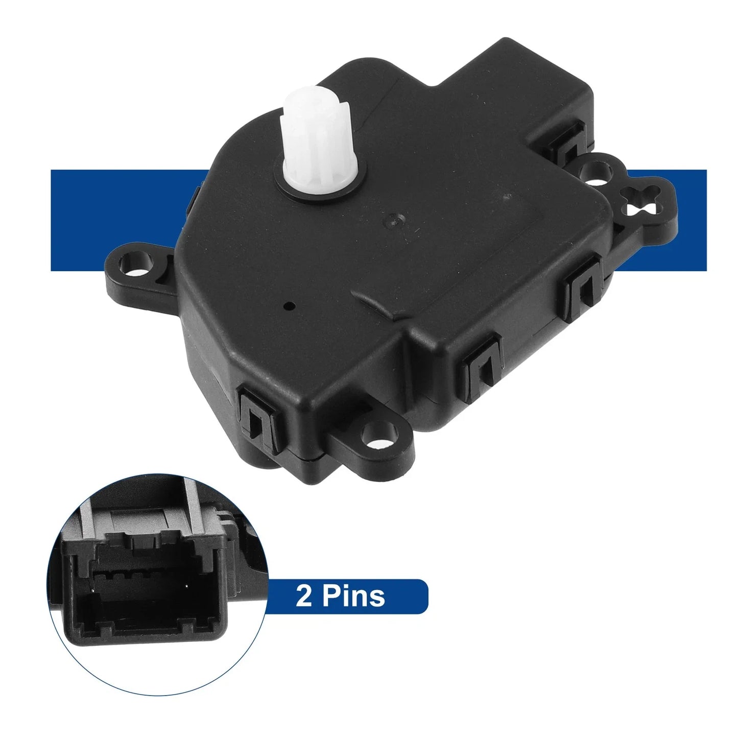 2 x Air Door Actuators for Dodge Ram 1500 (2011-2018) Black Replacement Parts