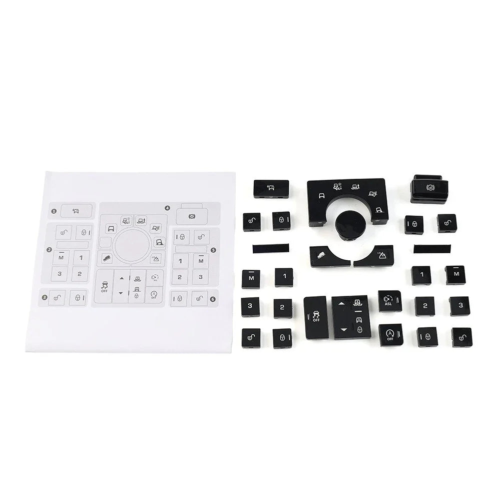 Window Lift Switch Cover Set for Land Rover 2013-2017