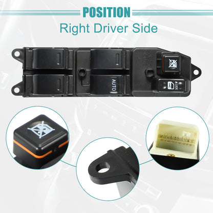 Power Window Switch for Toyota Corolla (2001–2007) No. 84820-12460