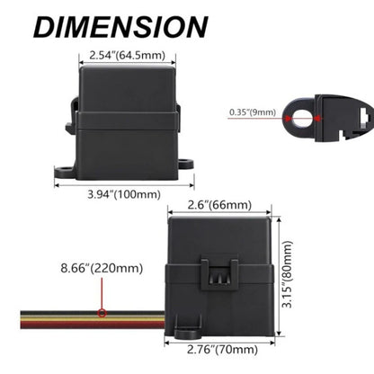 Pre-wired Kit Fuse Relay Box Three-Pos ATC/ATO Blade Compatible