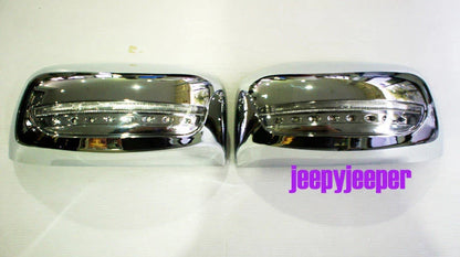 Chrome LED Side Mirror Covers for Isuzu D-Max Pickup Ute (2012-2019)