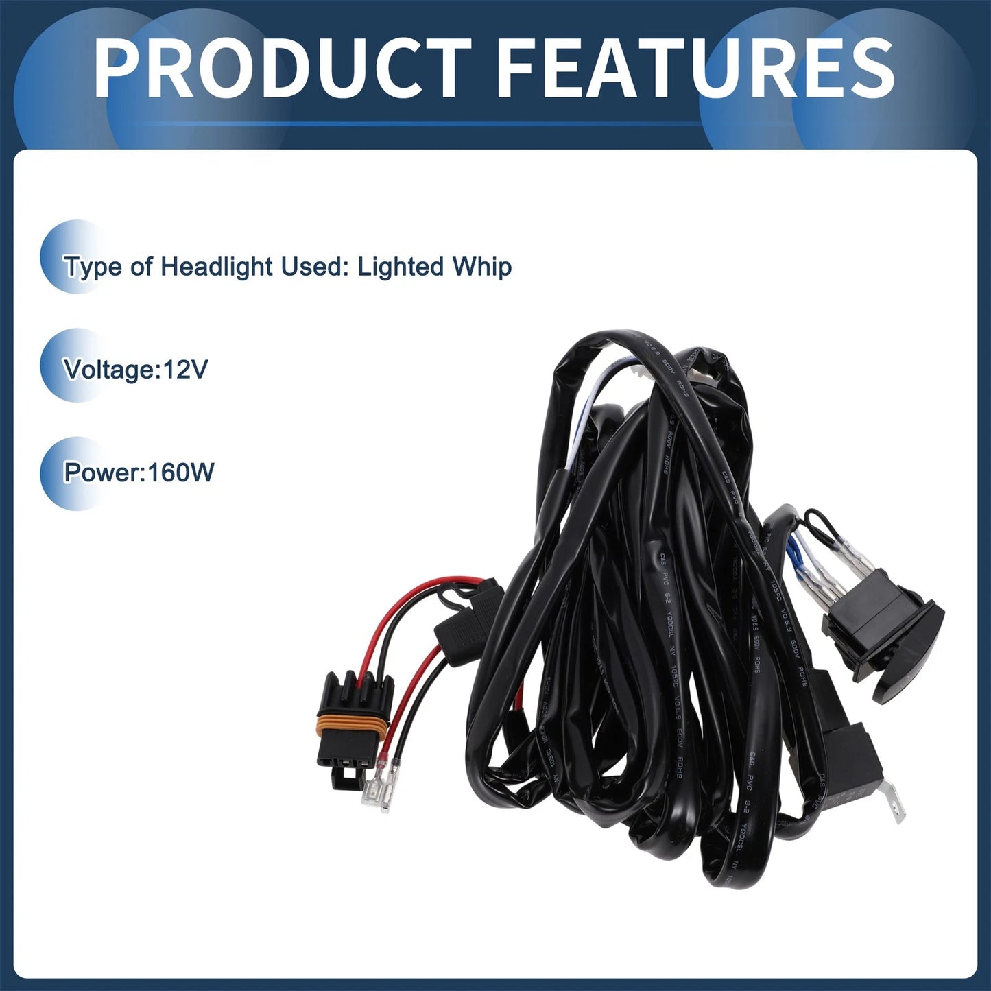 Headlight Wiring Harness Assembly for Can-Am Maverick X3 (2018–2025)