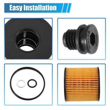Set of 3 Engine Oil Filters 26350-2J000 for Hyundai Elantra 2.0L (2021–2022)