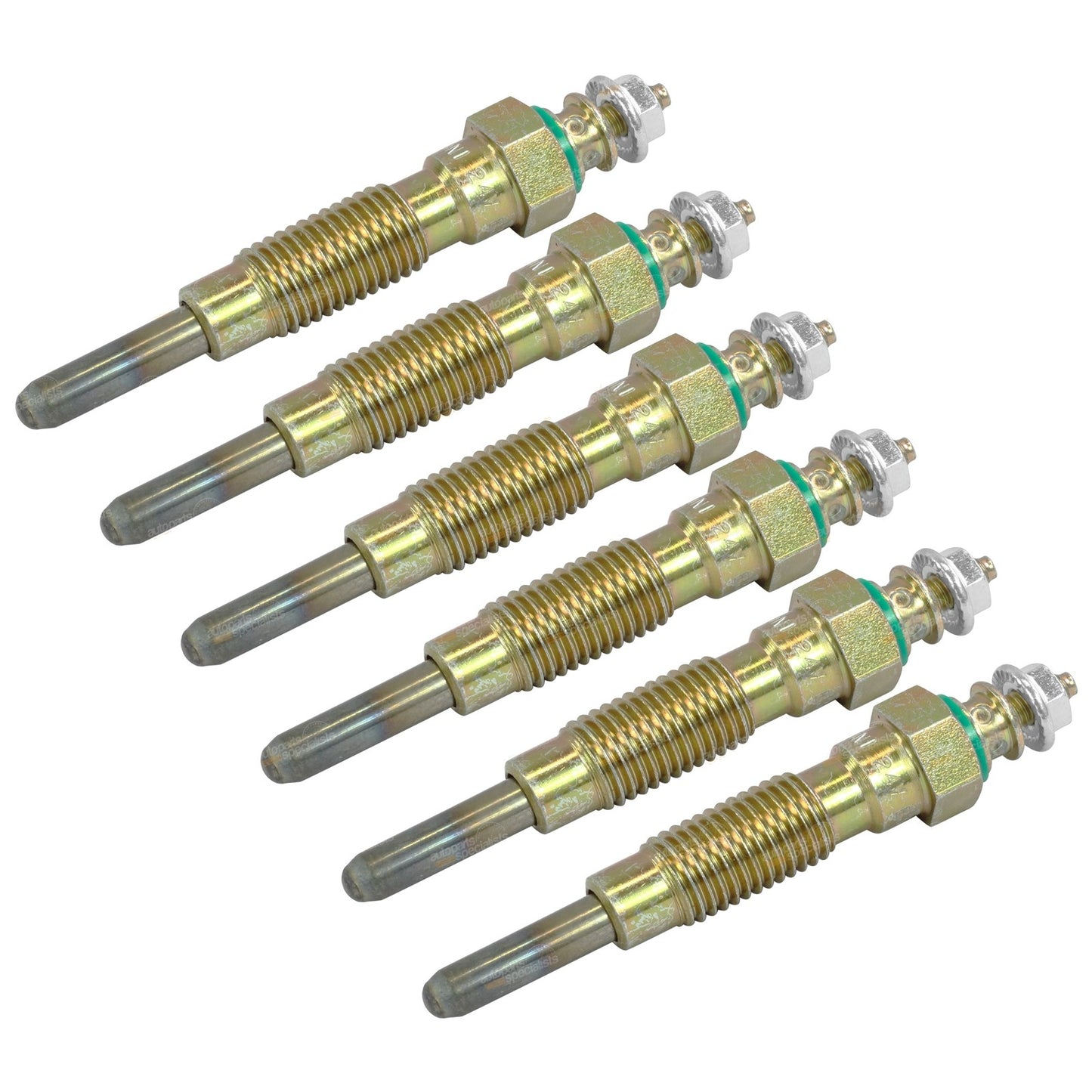 Set of 6 Diesel Glow Plugs for Nissan Patrol MQ SD33 (1980–1992)