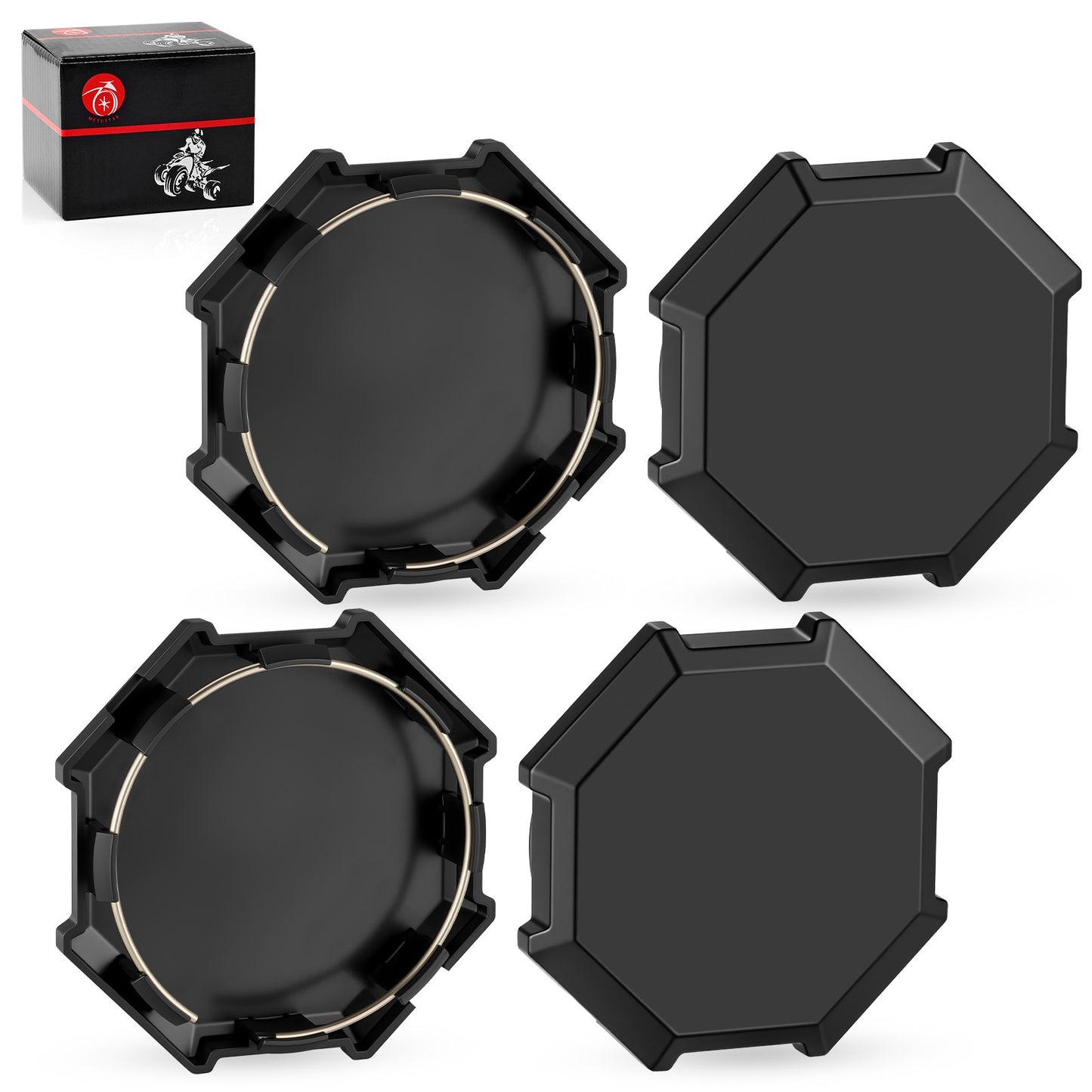 Set of 4 Center Hub Wheel Caps for Polaris Sportsman 850 SP (2018–2019)