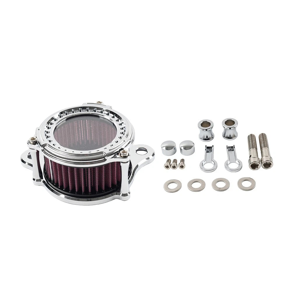 Handlebar Control Switch Horn Turn Signal Light Chrome for Harley Bobber (1")